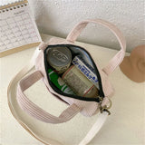 Hylhexyr Women's Corduroy Shoulder Bag Canvas Handbag Totes Casual Purse