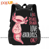 Axolotls Backpack Large Capacity Softback Outdoor Running