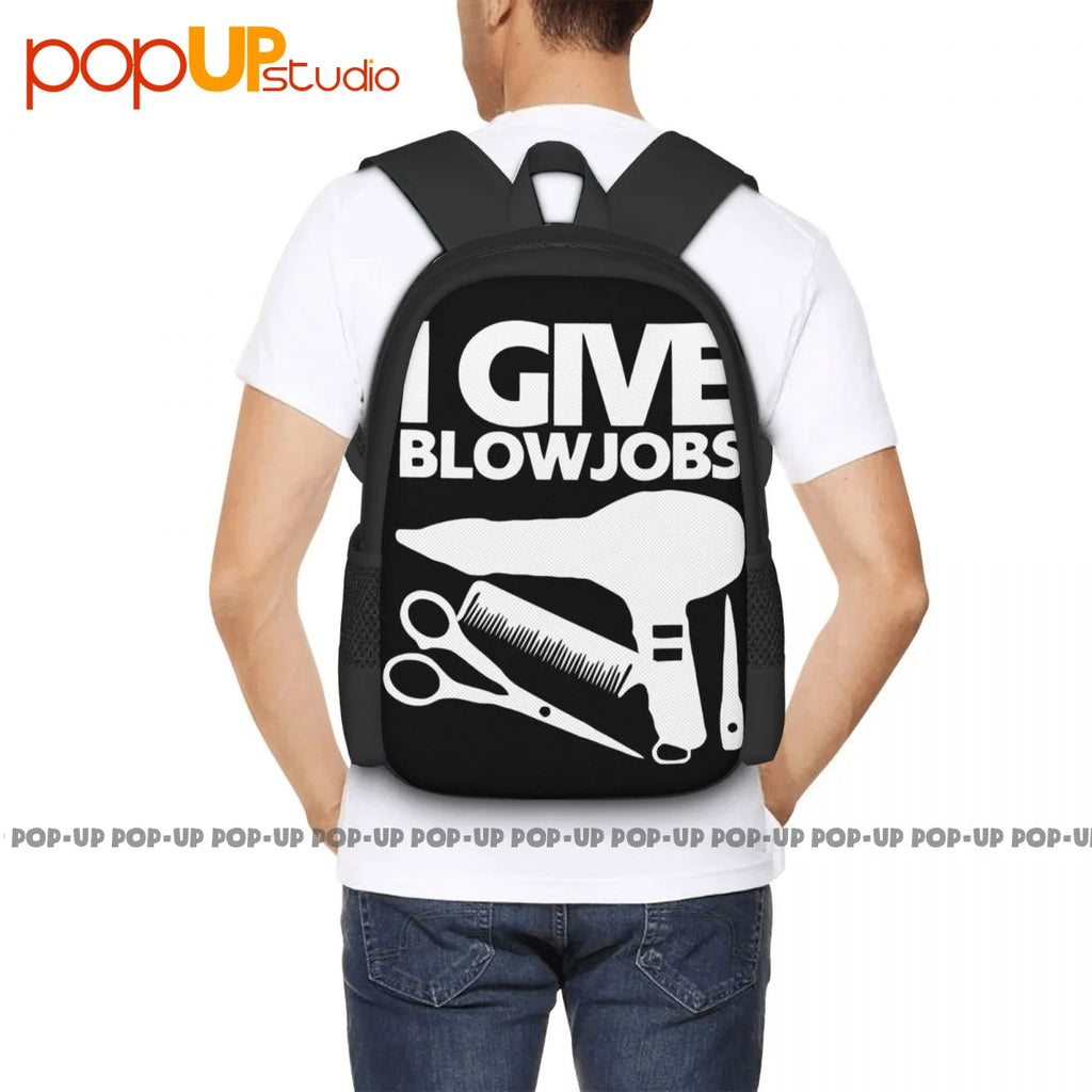 Barber Haircutting Joke Backpack Large Capacity Bookbag Schoolbag