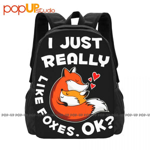 Foxes Backpack Large Capacity Swimming Riding Backpack