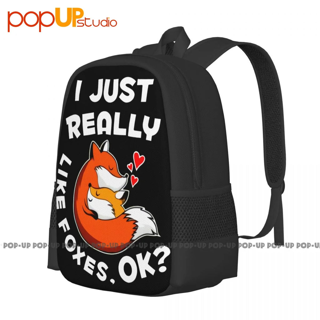 Foxes Backpack Large Capacity Swimming Riding Backpack