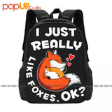 Foxes Backpack Large Capacity Swimming Riding Backpack