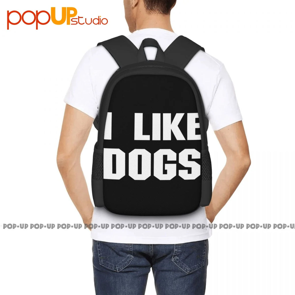 Dog Bulldog Poodle Backpack Large Capacity Gym Portable Storage Bag