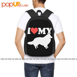 Sheltie Shetland Sheep Dog Backpack Gym Bag for Travel
