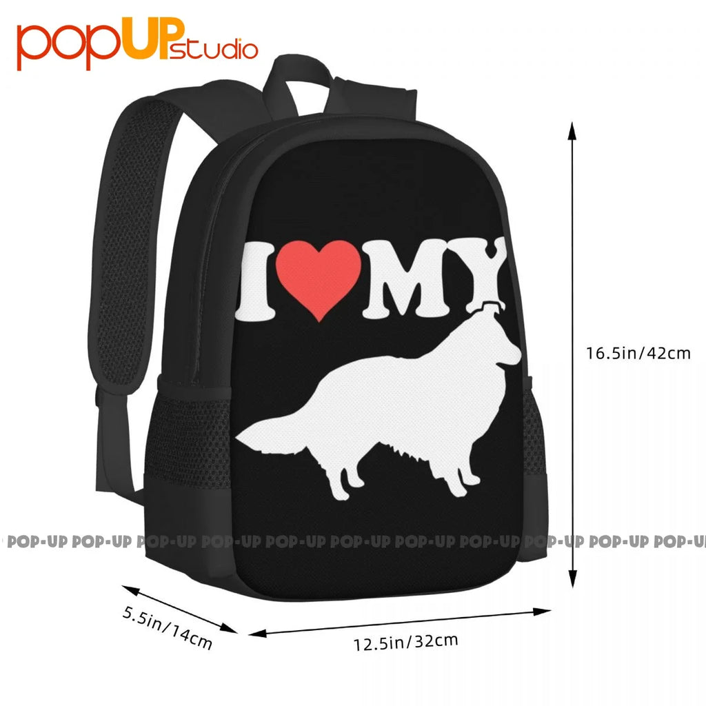 Sheltie Shetland Sheep Dog Backpack Gym Bag for Travel