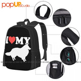 Sheltie Shetland Sheep Dog Backpack Gym Bag for Travel