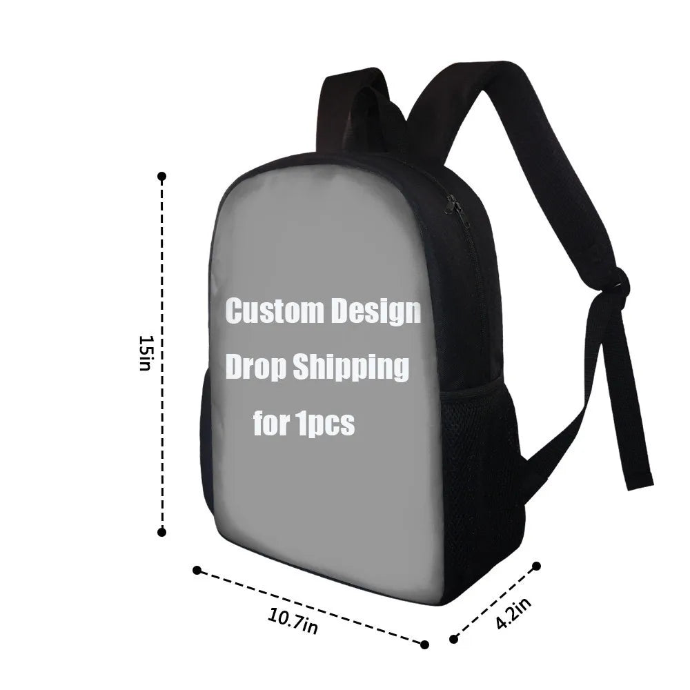 Ice and Fire Backpack 3D Printed Boy Football Pattern SchoolBag