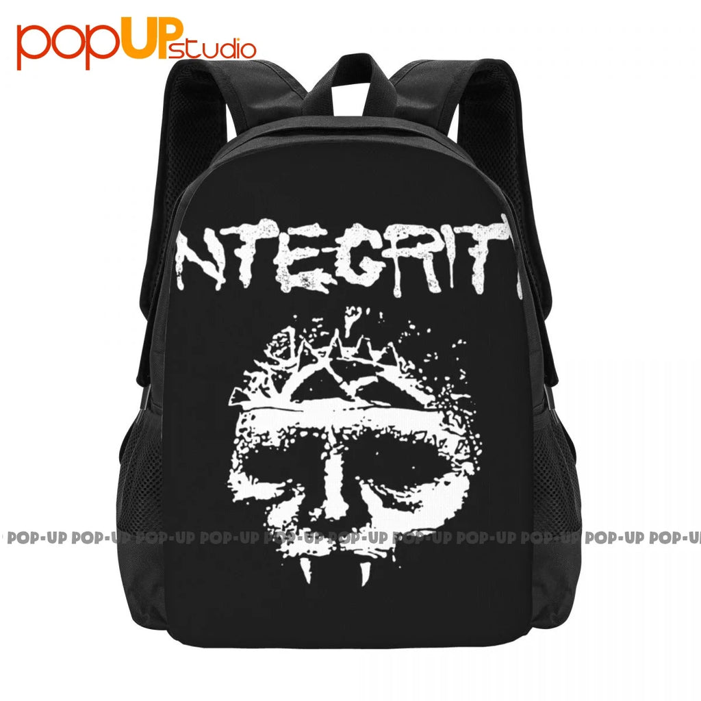 Integrity Skull Band Hardcore Punk Backpack Large Capacity