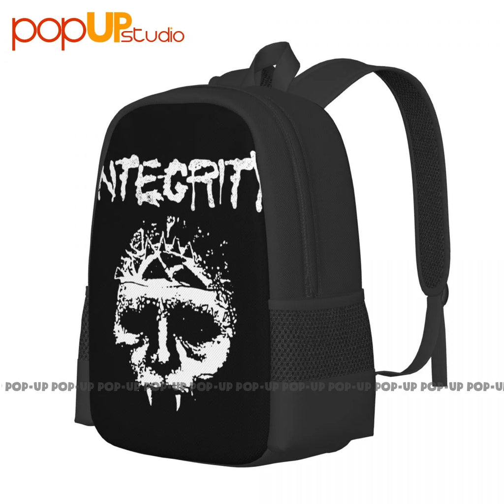 Integrity Skull Band Hardcore Punk Backpack Large Capacity