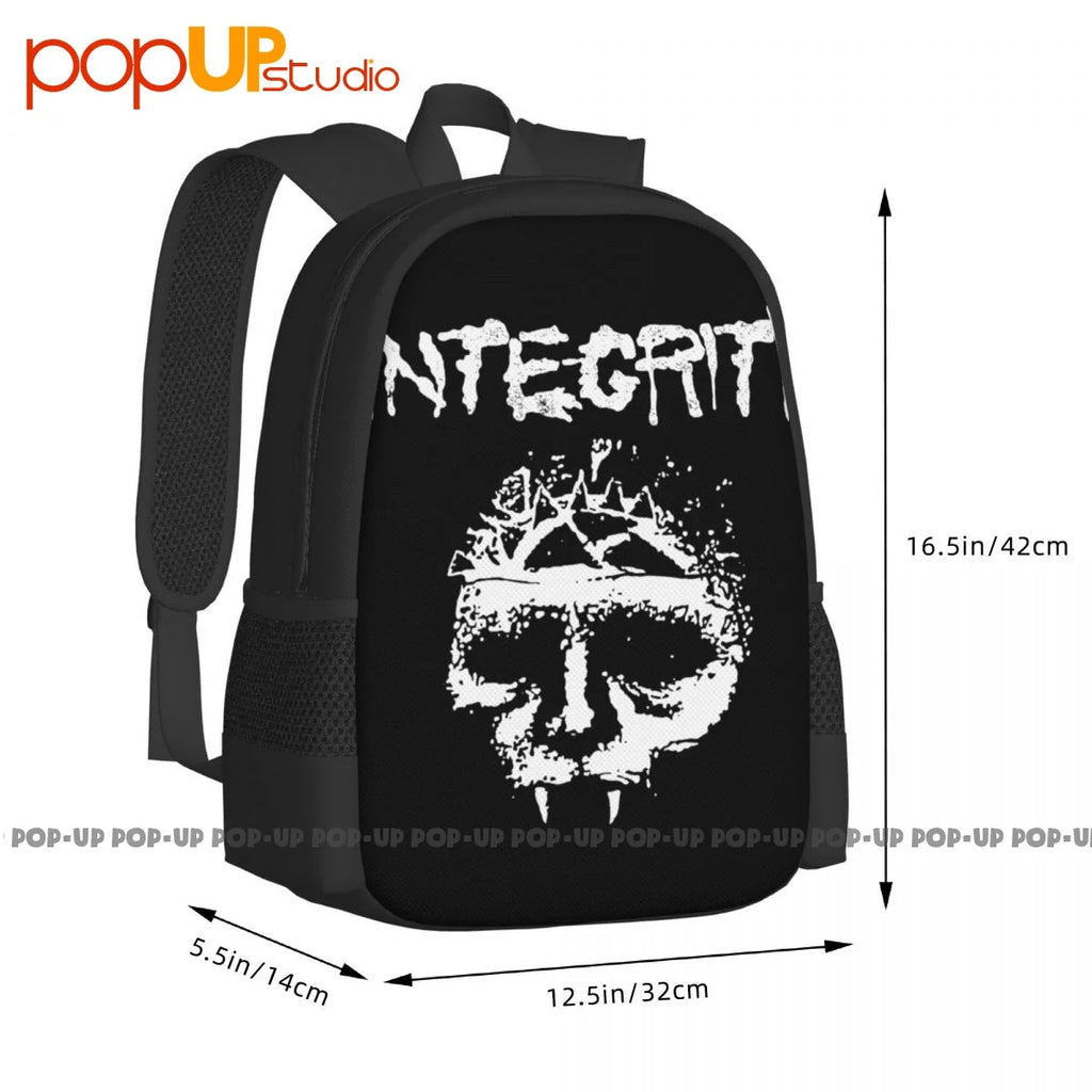 Integrity Skull Band Hardcore Punk Backpack Large Capacity