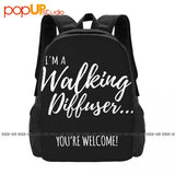 Walking Diffuser Vintage Shopping Backpack
