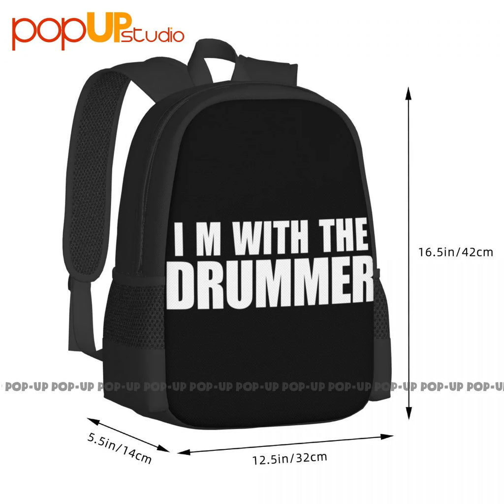 Drummer Backpack Large Capacity Gym Tote Bag Riding Backpack