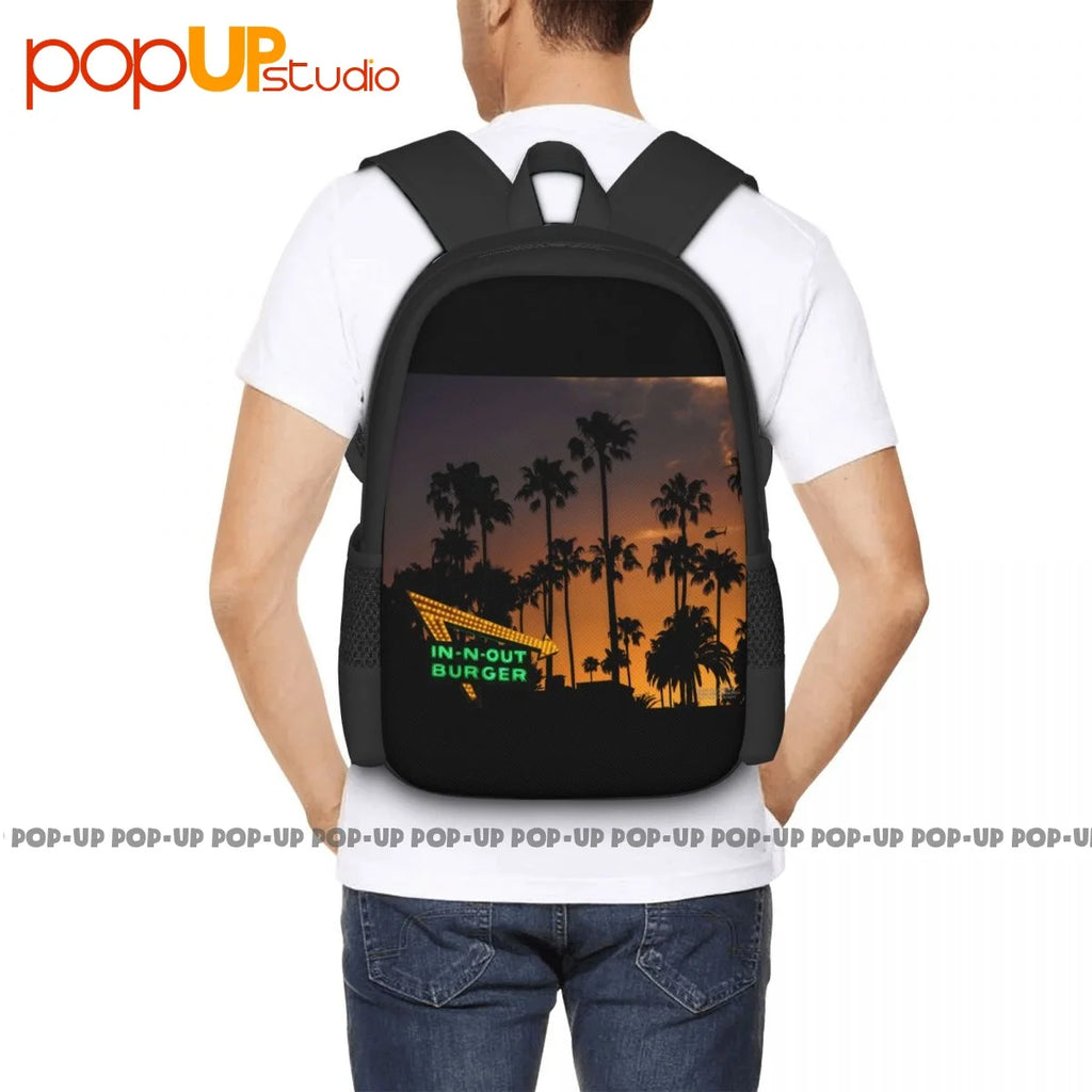 In-N-Out Burgers California Sunsets & Palm Trees Backpack
