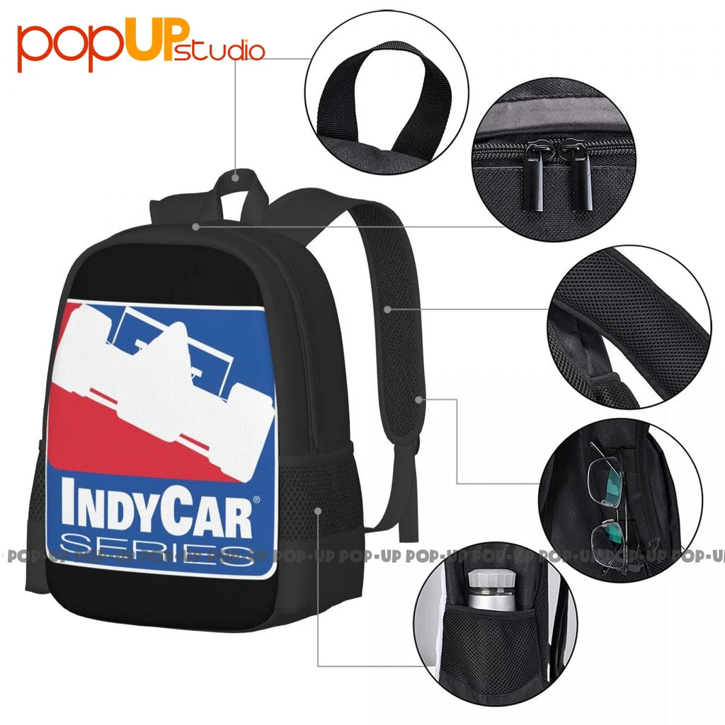 Indycar Racing Series Backpack Large Capacity Travel Beach Bag Gym Tote Bag