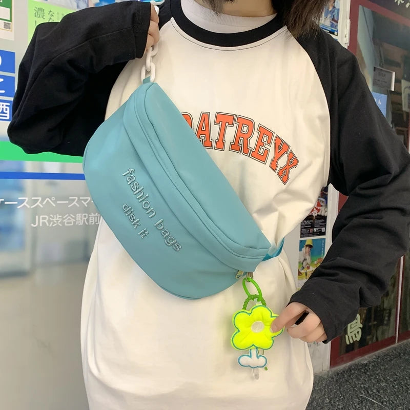 Japanese Ins Large-capacity Chest Bag for Girls