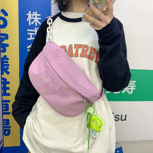 Japanese Ins Large-capacity Chest Bag for Girls