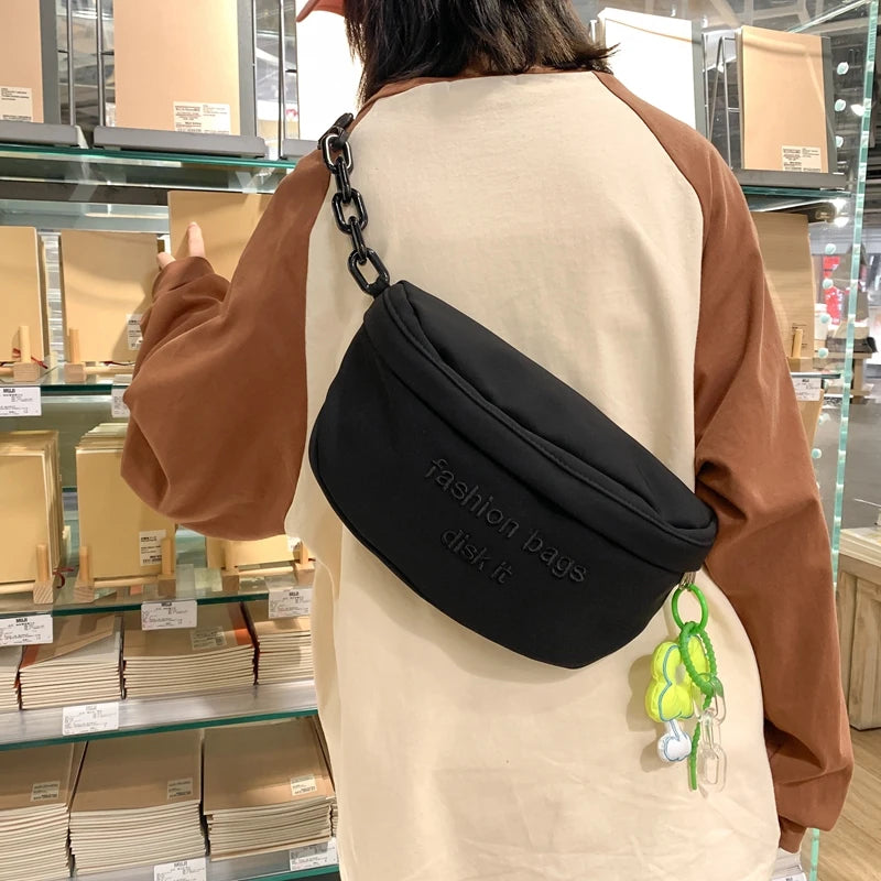 Japanese Ins Large-capacity Chest Bag for Girls