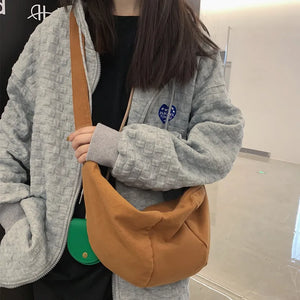 Japanese Wild Canvas Bag Harajuku Large-capacity Shoulder Bag