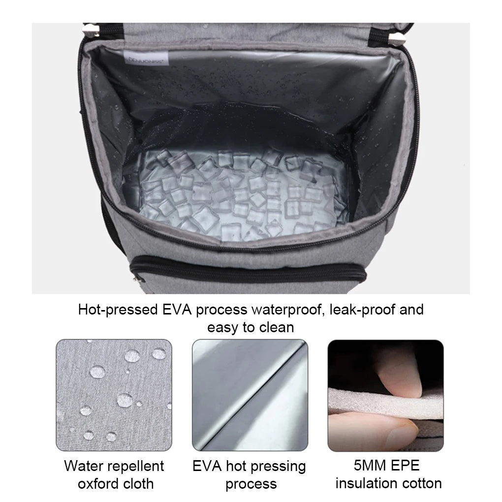 Insulated Lunch Bag Waterproof Outdoor Backpack Leakproof Food Storage Bags