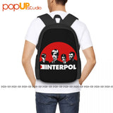 Interpol Band Fans Style Backpack Large Capacity Softback Gym Tote Bag