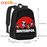 Interpol Band Fans Style Backpack Large Capacity Softback Gym Tote Bag