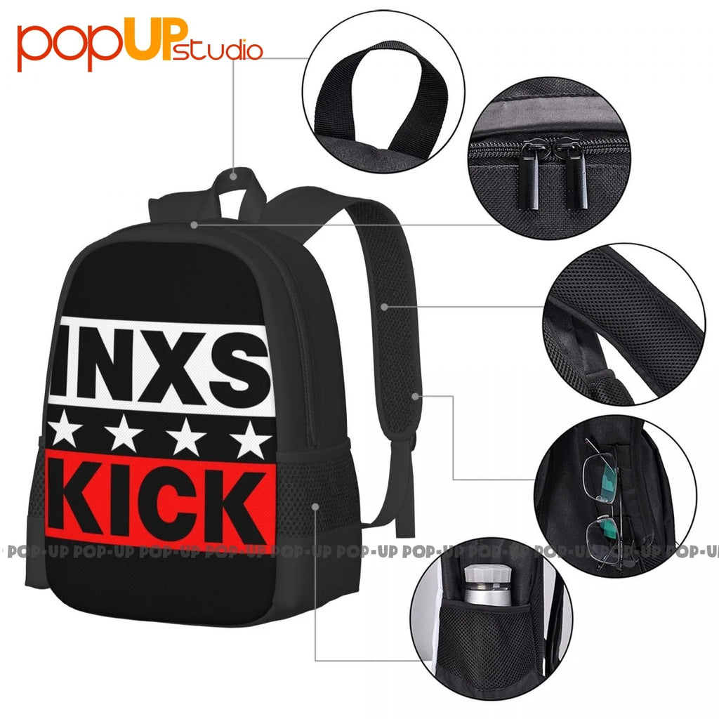 Inxs Australian Rock Band Music Tour Backpack Large Capacity