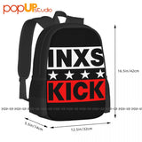 Inxs Australian Rock Band Music Tour Backpack Large Capacity