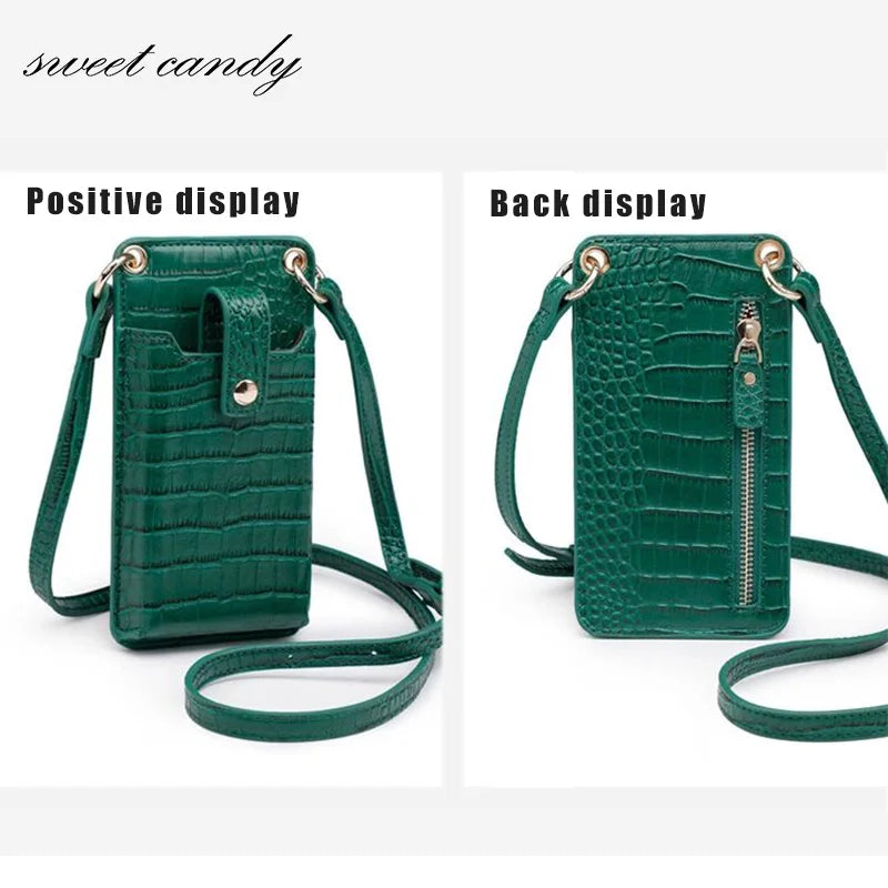 Crocodile Pattern PU Shoulder Bag for iPhone Pro Max