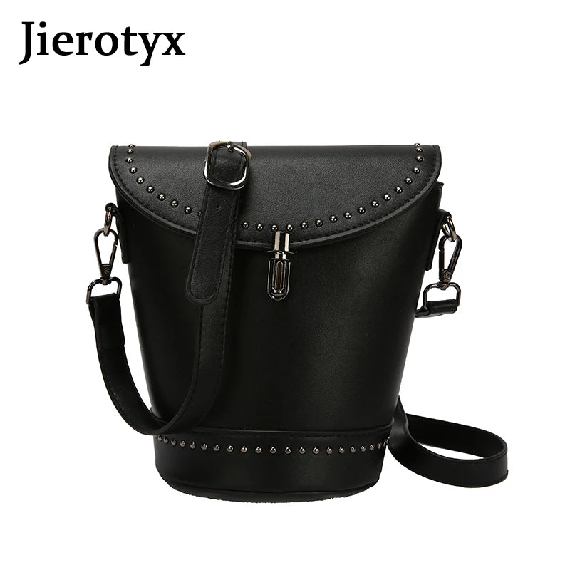 Buckle Leather Crossbody Bag for Women Spring Messenger Shoulder Bag