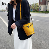 Buckle Leather Crossbody Bag for Women Spring Messenger Shoulder Bag