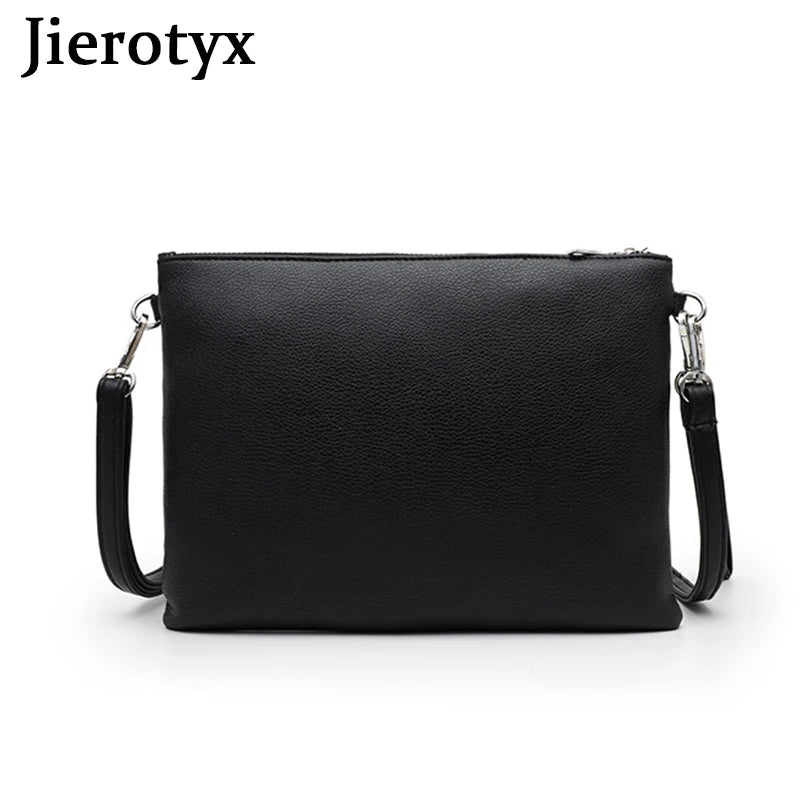 Tassel Chain Leather Envelope Clutch Crossbody Bag