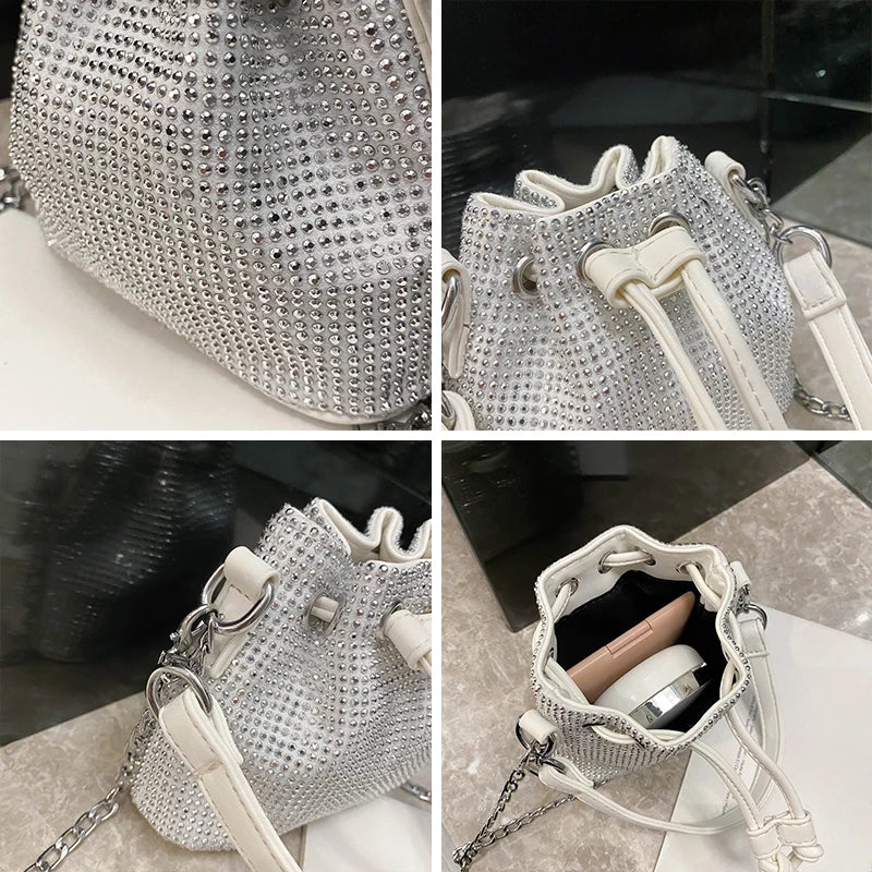 Small High Women Handbags Diamond Handbag Female Tote Messenge Shoulder Bags