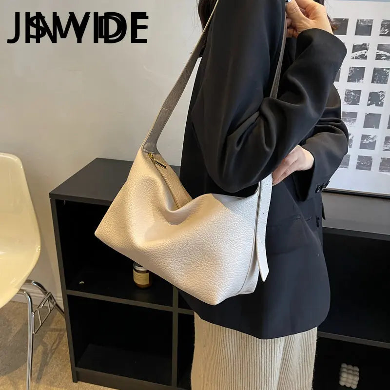 Bucket Shoulder Side Bag for Women Big Crossbody Bag Female Winter Handbags