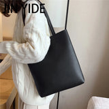 Women's Solid Shoulder Bag Large Capacity Tote Bag