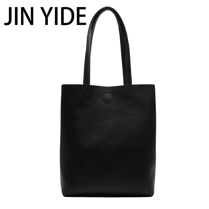 Women's Solid Shoulder Bag Large Capacity Tote Bag