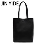Women's Solid Shoulder Bag Large Capacity Tote Bag
