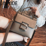 Vintage Crossbody Shoulder Bag Buckle PU Leather Handbag