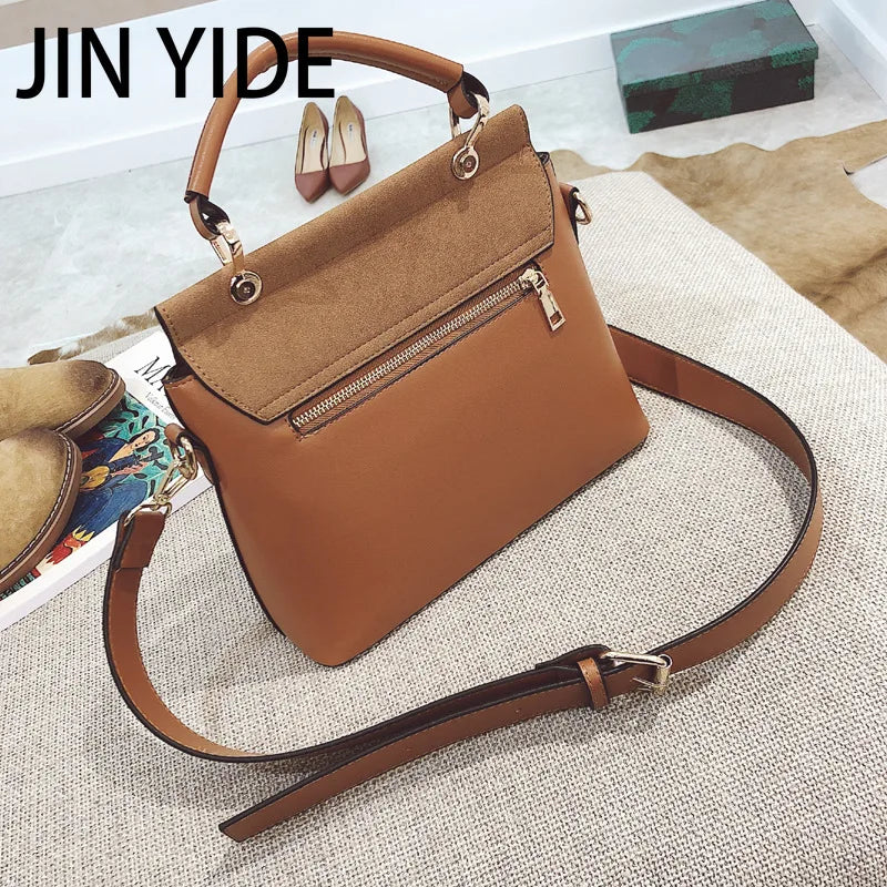 Vintage Crossbody Shoulder Bag Buckle PU Leather Handbag