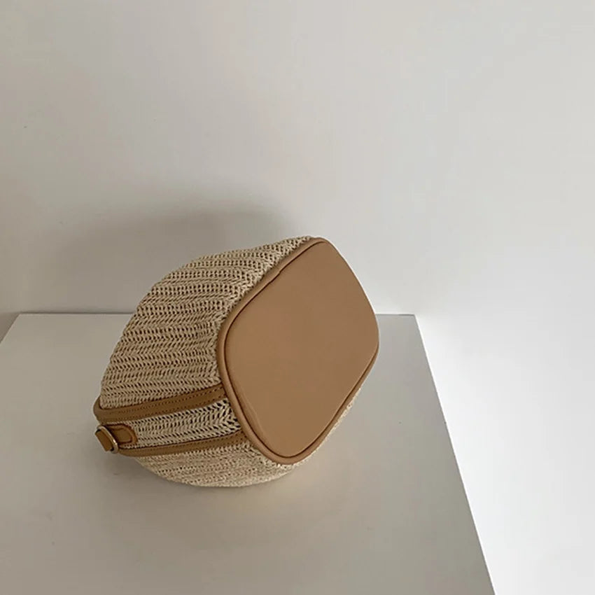 JNKET Summer Women's Straw Bag Crossbody Sling Travel Handbag