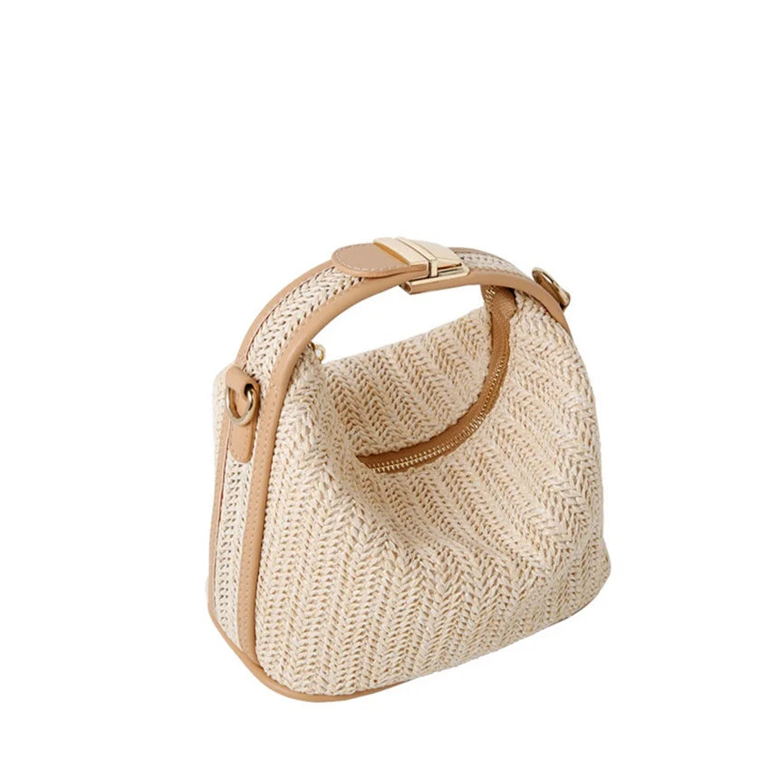 JNKET Summer Women's Straw Bag Crossbody Sling Travel Handbag