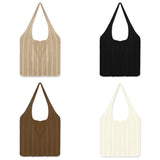 JNKET Retro Knitted Shoulder Bag Casual Crossbody Sling Bag