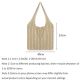 JNKET Retro Knitted Shoulder Bag Casual Crossbody Sling Bag