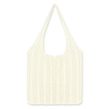 JNKET Retro Knitted Shoulder Bag Casual Crossbody Sling Bag