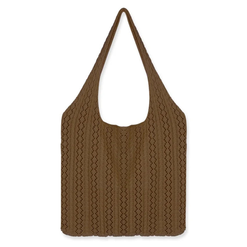 JNKET Retro Knitted Shoulder Bag Casual Crossbody Sling Bag