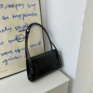 Women's PU Leather Shoulder Bag Underarm Sling Tote for Summer