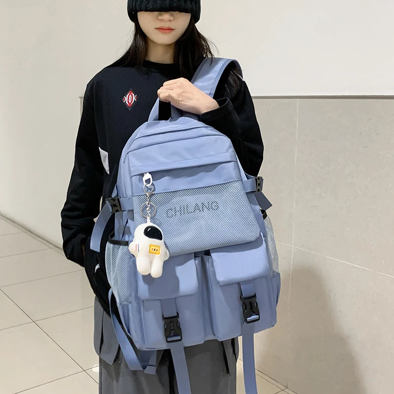 Waterproof Harajuku Girl Laptop Backpack College School Bag Mochila