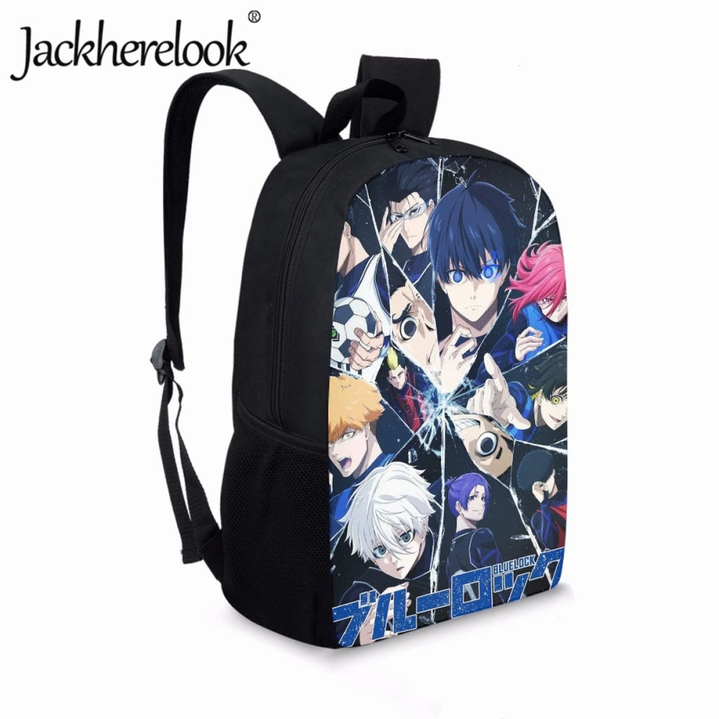 Anime LOCK Print Schoolbag for Boys Girls Sports Backpack