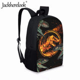Anime Dinosaur Pattern Children Backpack School Bag 17-inch Travel Bags