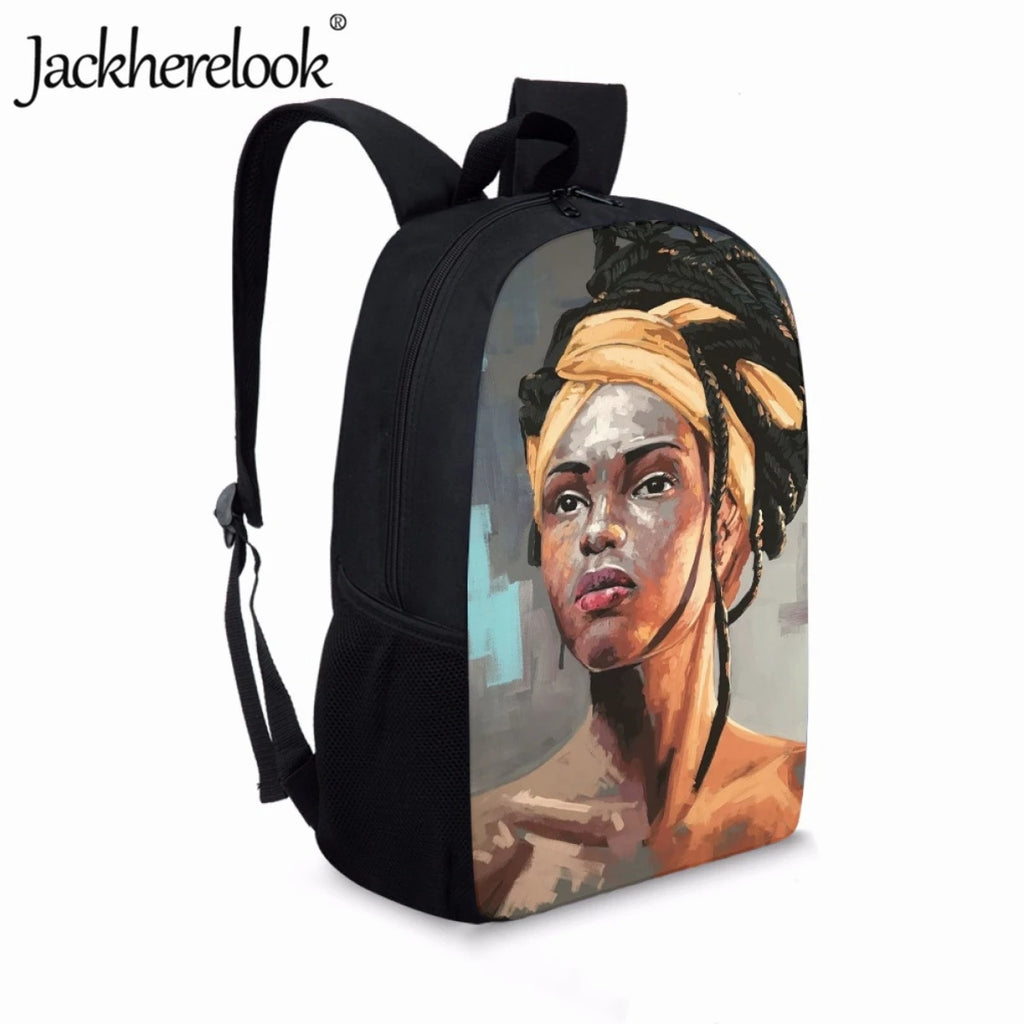 Girls Art Oil Painting School Bag Youth Travel Backpack