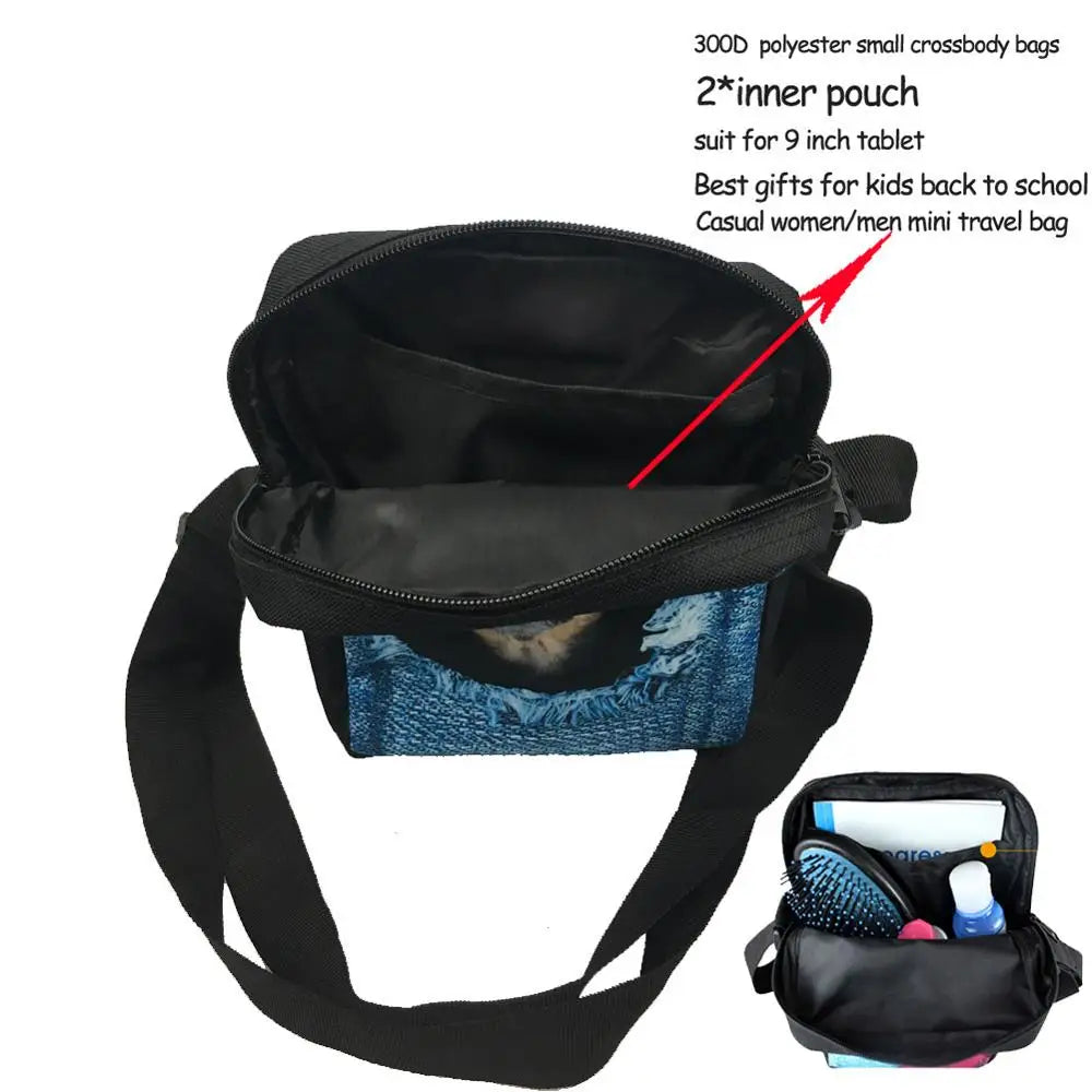 Children's Horse Pattern Messenger Bag